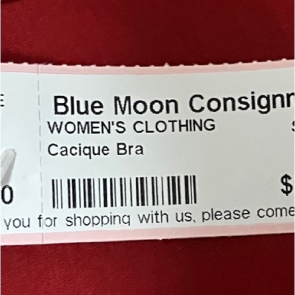 Cacique Deep Red Full Coverage Bra - Picture 2 of 4